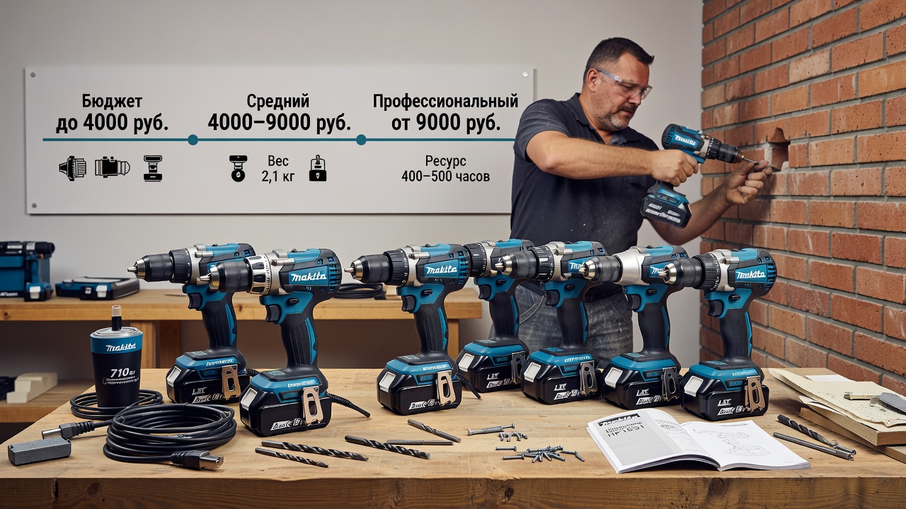 Дрель Makita: топ моделей по соотношению цена/качество